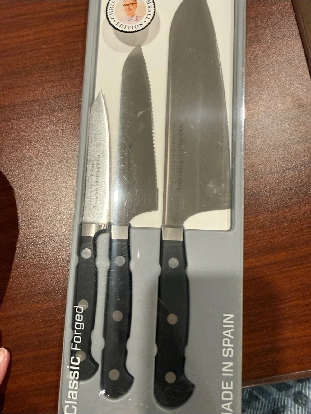 ZWILLING J.A. Henckels Black Handle 3-Piece Stainless Steel Knife Set